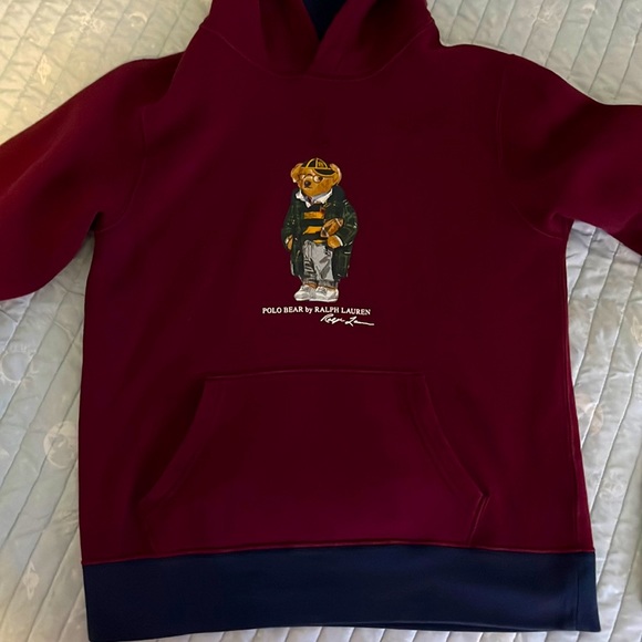 Polo Bear Football Hoodie Polo Ralph Lauren Baby Boys Football